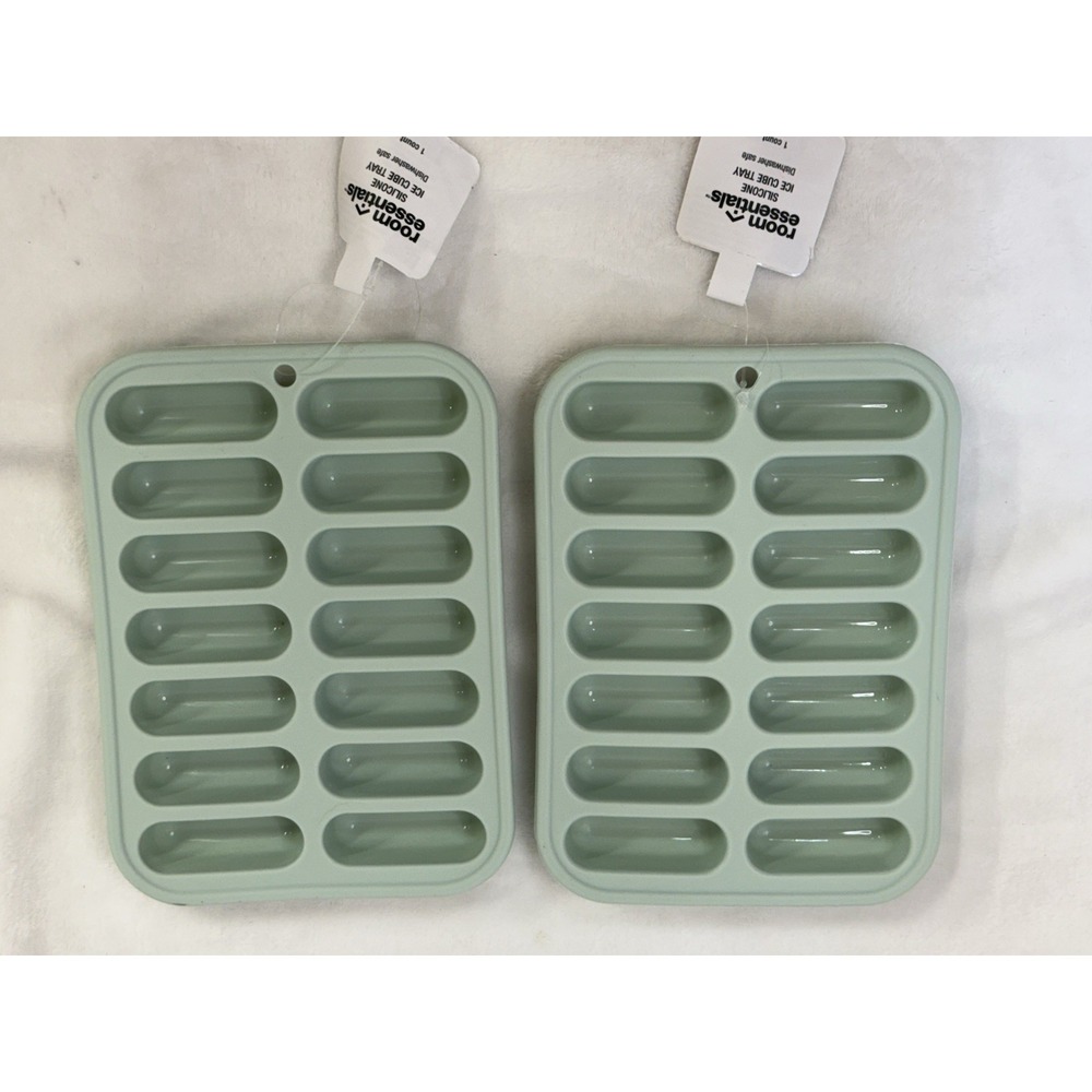 Silicone Ice Cube Trays - Room Essentials - Mint Green *Lot of 2*